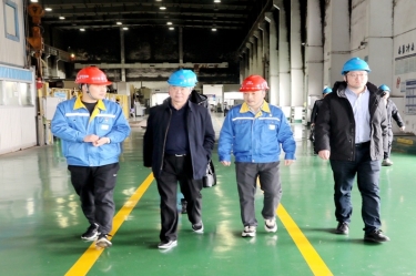 2024年 1月30日，浙江省经信厅机关党委二级巡视员孙自强莅临918博天堂纸业发展岁末岁首安全出产督导